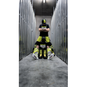 Chaussettes hautes MX SOCKS Sk8erboy Blanc-Fluo-Noir