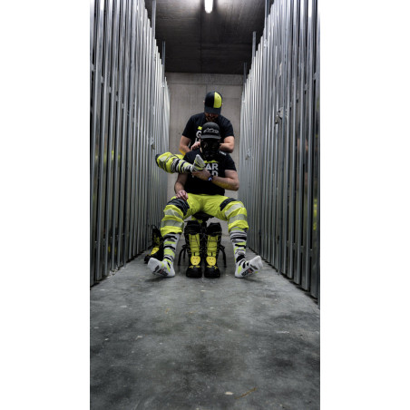 Chaussettes hautes MX SOCKS Sk8erboy Blanc-Fluo-Noir