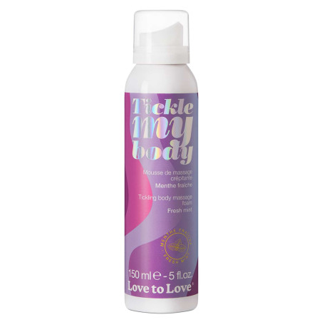 Mousse de massage crépitante TICKLE MY BODY Menthe 150ml
