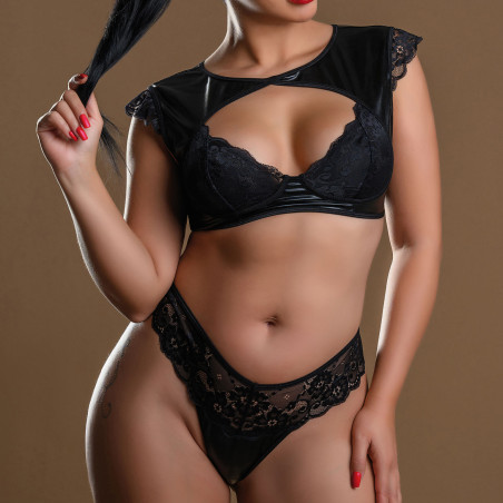 Ensemble Soutien-Gorge et String NOELIA Noir