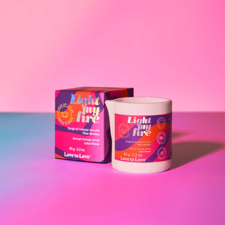 Bougie de Massage LIGHT MY FIRE 65g Fleur de Lotus