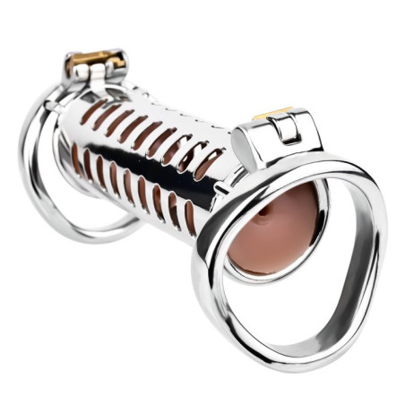 Double Cage de chasteté STEELOCK 15 x 3.7 cm