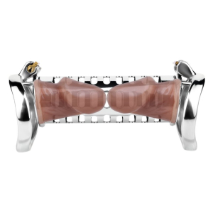 Double Cage de chasteté STEELOCK 15 x 3.7 cm