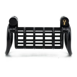 Double Cage de chasteté DULOCK Noire 12 x 3.5 cm