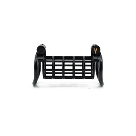 Double Cage de chasteté DULOCK Noire 12 x 3.5 cm