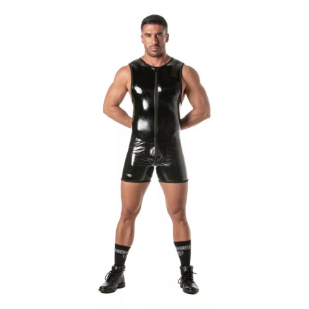 Combi Short VINYL FULL ZIP Noir