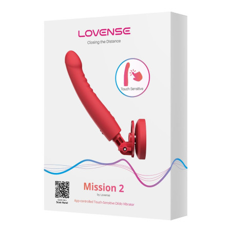 Gode ventouse connecté MISSION 2 de Lovense 14 cm