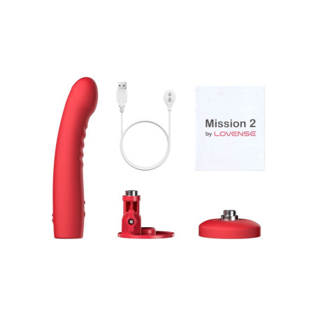 Gode ventouse connecté MISSION 2 de Lovense 14 cm