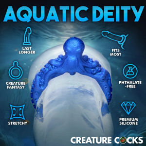 Cockring POSEIDON'S OCTO-RING Bleu