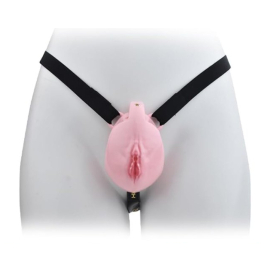 Cage de Chasteté avec Harnais SISLAB 5.5 x 3.5cm Rose