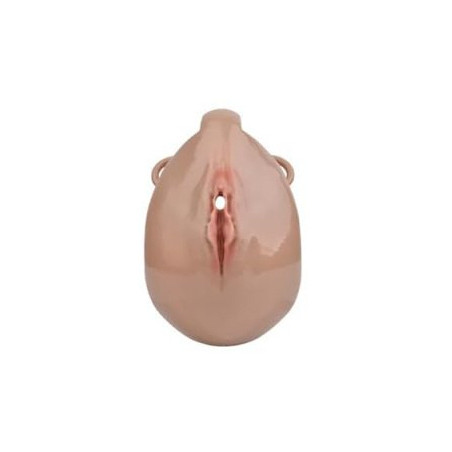 Cage de Chasteté avec Harnais SISLAB 5.5 x 3.5cm Marron
