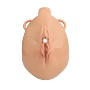Cage de Chasteté avec Harnais SISLAB 5.5 x 3.5cm Beige