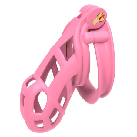 Cage de chasteté CONTRIK XL Rose de 10.5 x 3.6 cm