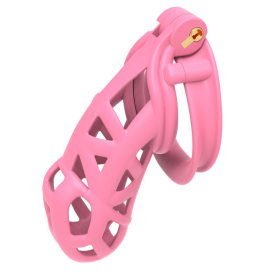 Cage de chasteté CONTRIK XXL Rose de 12 x 3.6 cm 2