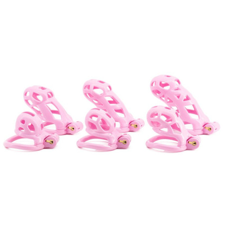 Cage de chasteté ROBAT XXL Rose de 10 x 3.7 cm