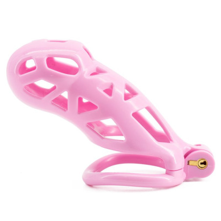 Cage de chasteté rose ROBAT 3XL de 12 x 3.7 cm