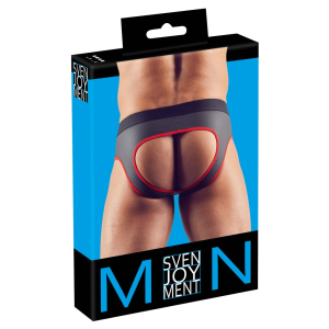 Jockstrap JOY ZIP Noir-Rouge