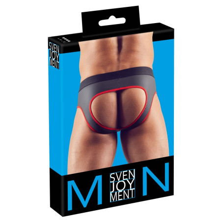 Jockstrap JOY ZIP Noir-Rouge