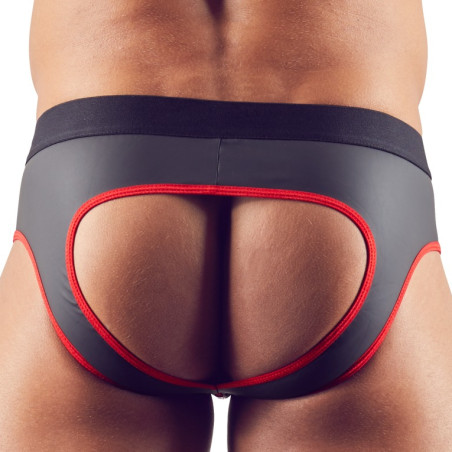 Jockstrap JOY ZIP Noir-Rouge