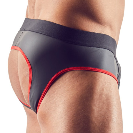 Jockstrap JOY ZIP Noir-Rouge