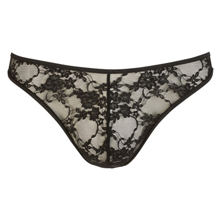 Slip sexy en dentelle FLOWTHIN Noir