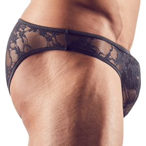 Slip sexy en dentelle FLOWTHIN Noir