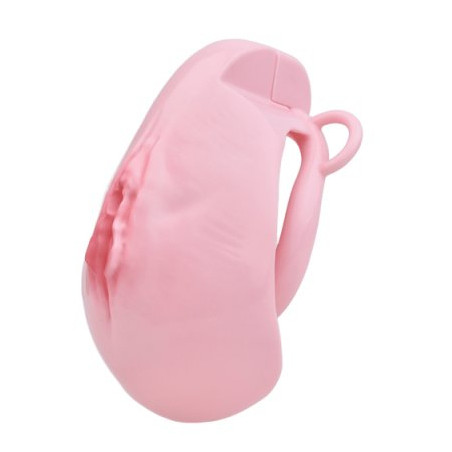 Cage de Chasteté avec Harnais SISLAB 5.5 x 3.5cm Rose
