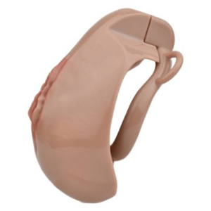 Cage de Chasteté avec Harnais SISLAB 5.5 x 3.5cm Marron