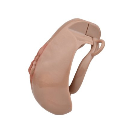 Cage de Chasteté avec Harnais SISLAB 5.5 x 3.5cm Marron
