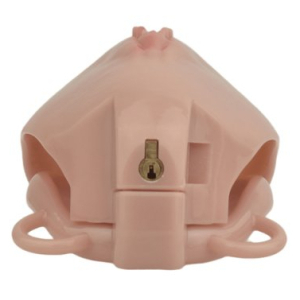Cage de Chasteté avec Harnais SISLAB 5.5 x 3.5cm Marron