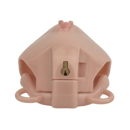 Cage de Chasteté avec Harnais SISLAB 5.5 x 3.5cm Marron