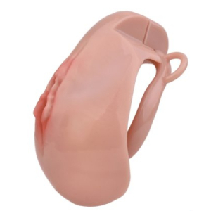 Cage de Chasteté avec Harnais SISLAB 5.5 x 3.5cm Chair