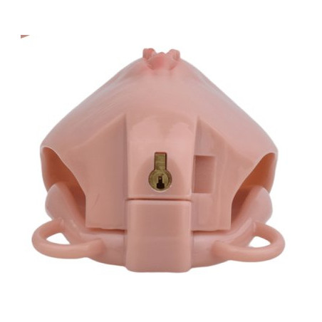 Cage de Chasteté avec Harnais SISLAB 5.5 x 3.5cm Chair