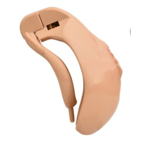Cage de Chasteté avec Harnais SISLAB 5.5 x 3.5cm Beige