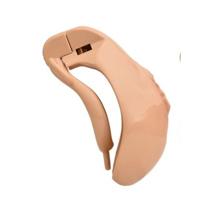 Cage de Chasteté avec Harnais SISLAB 5.5 x 3.5cm Beige