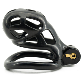 Cage de chasteté ROBAT L de 6.5 x 3.7 cm Noire 2