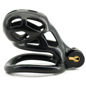 Cage de chasteté ROBAT L de 6.5 x 3.7 cm Noire