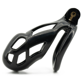 Cage de chasteté Noire ROBAT XL de 9 x 3.7 cm 2