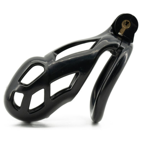 Cage de chasteté Noire ROBAT XL de 9 x 3.7 cm