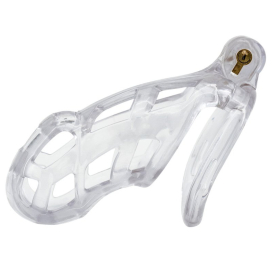 Cage de chasteté ROBAT XXL Transparente de 10 x 3.7 cm 2