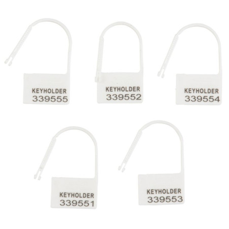 Lot de 5 CADENAS LOCK Numérotés Blanc