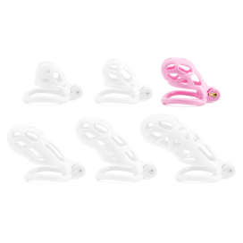 Cage de chasteté rose ROBAT L de 6.5 x 3.7 cm