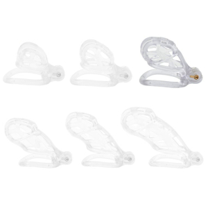Cage de chasteté ROBAT Transparente L 6.5 x 3.7cm