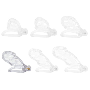 Cage de chasteté Transparente ROBAT XL de 9 x 3.7 cm
