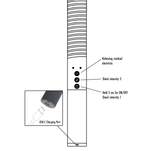 Bâton Sm ELECTRO SHOCK 40.5 cm de Extreme