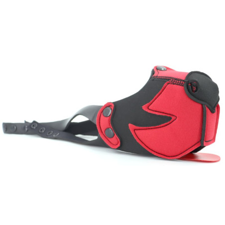 Museau PUPPY MUZ Noir et Rouge en Néoprène