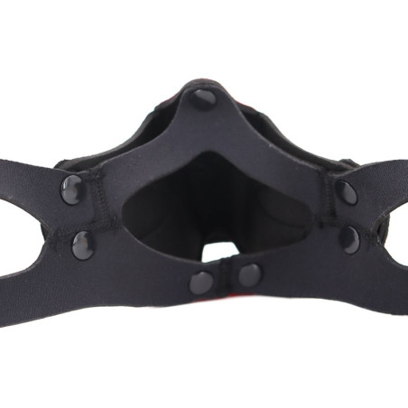 Museau PUPPY MUZ Noir et Rouge en Néoprène