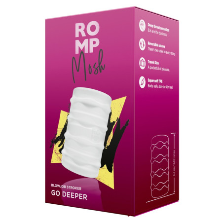 Masturbateur Souple MOSH 6.4cm Transparent