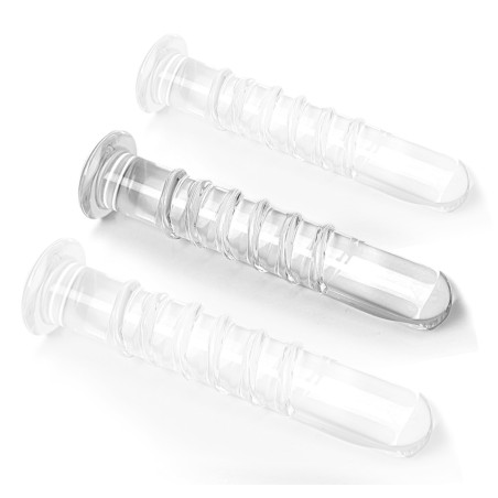 Gode en Verre ROLLED M 17 x 2.8cm Transparent