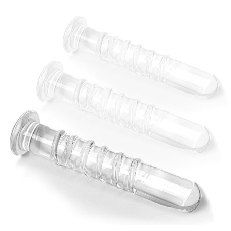Gode en Verre ROLLED L 18 x 3.2cm Transparent